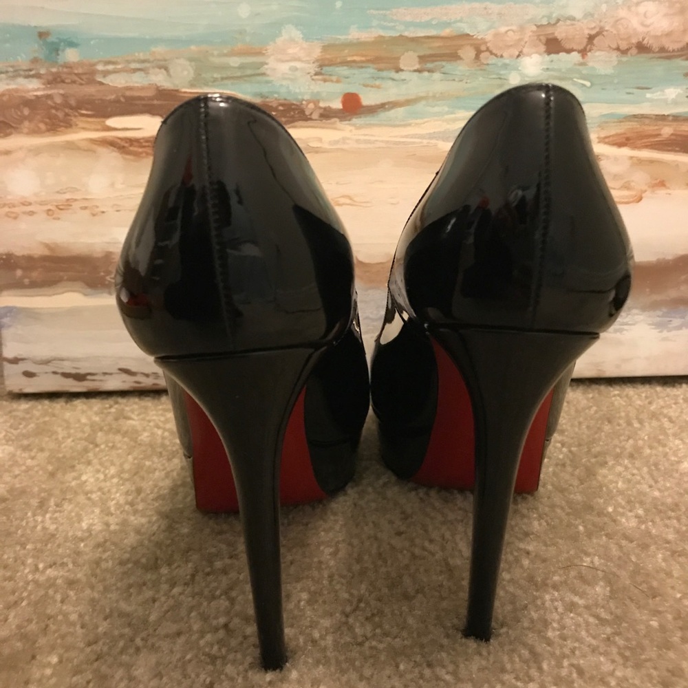Christian Louboutin Bianca 140mm Black Stilettos